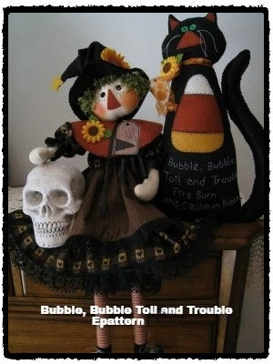 BUBBLE, BUBBLE, TOIL & TROUBLE PDF PATTERN