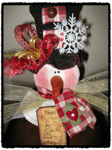 SNOWMAN CANDY JAR PFD PATTERN